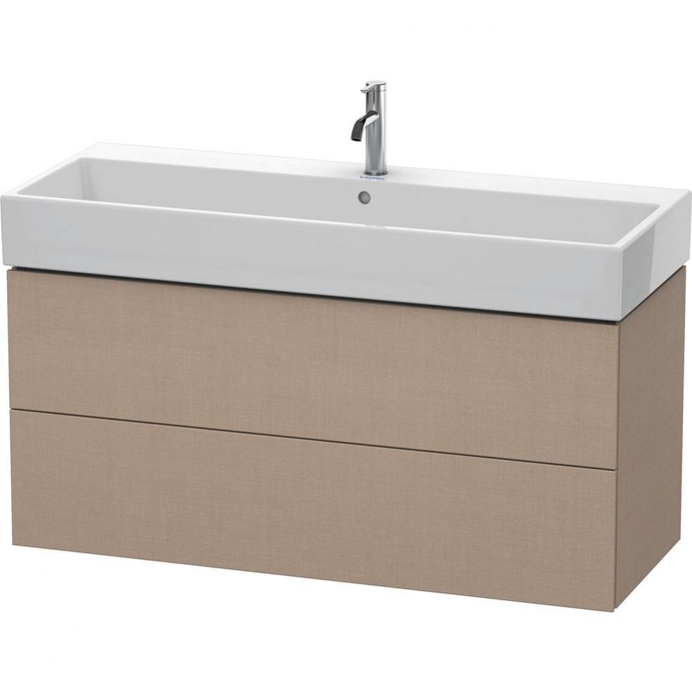 L-Cube Two Drawer Wall-Mount Vanity Unit Linen