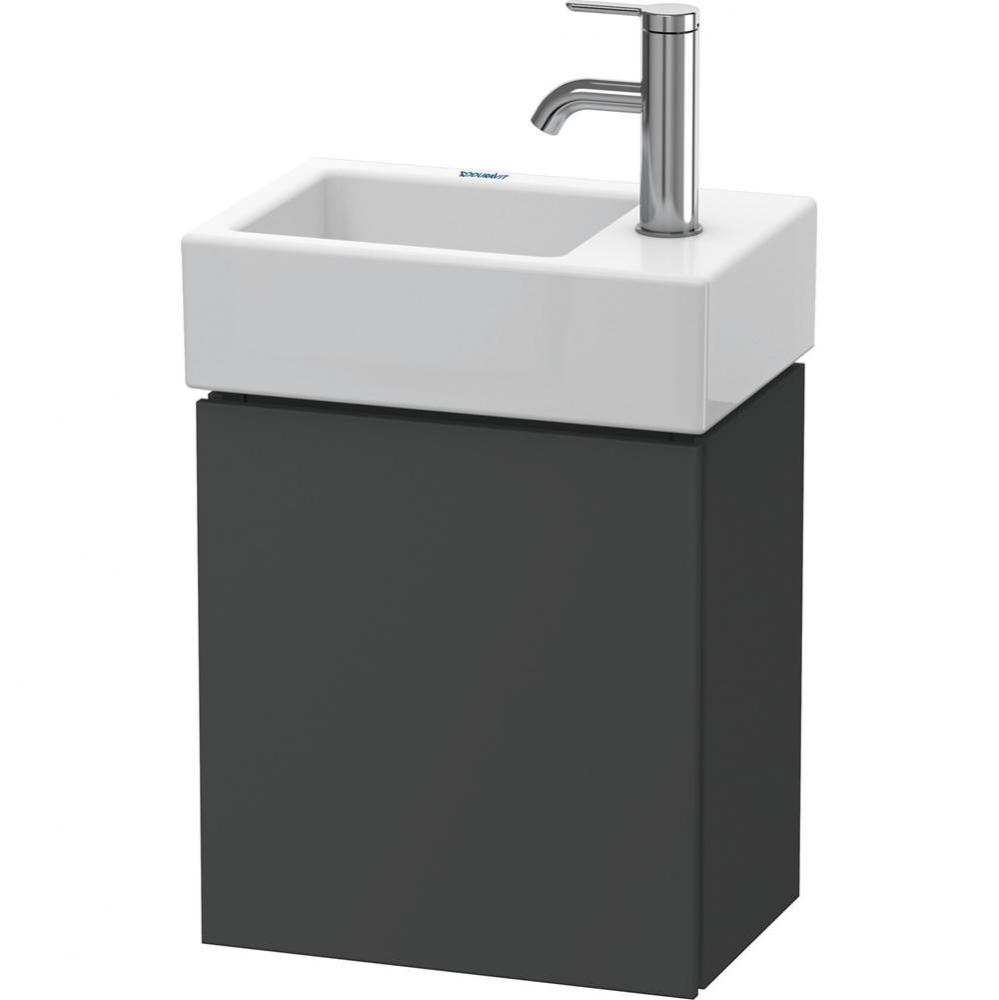 L-Cube One Door Wall-Mount Vanity Unit Graphite