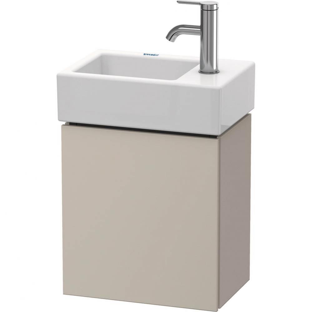 L-Cube One Door Wall-Mount Vanity Unit Taupe