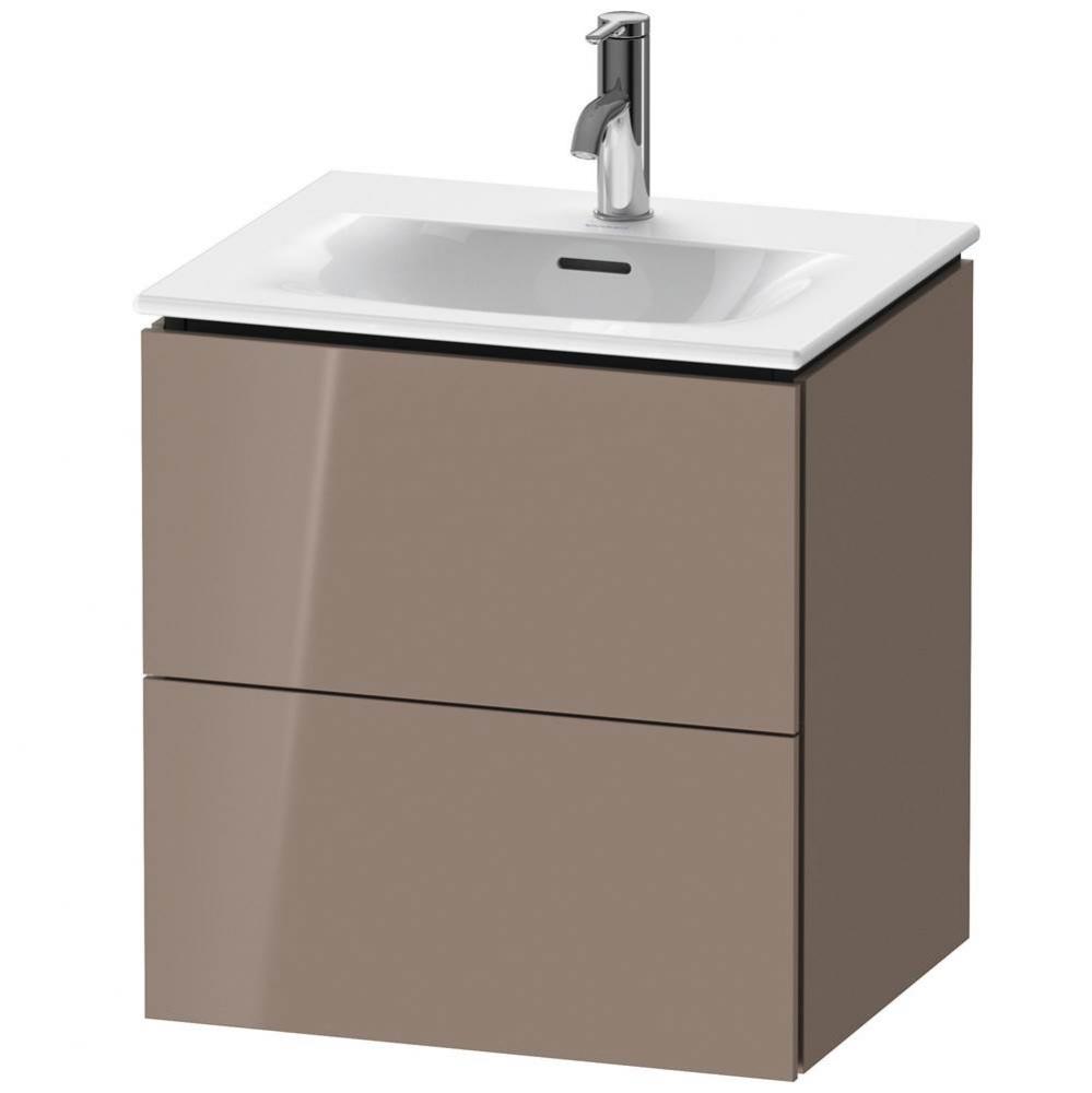 Duravit L-Cube Two Drawer Wall-Mount Vanity Unit Cappuccino