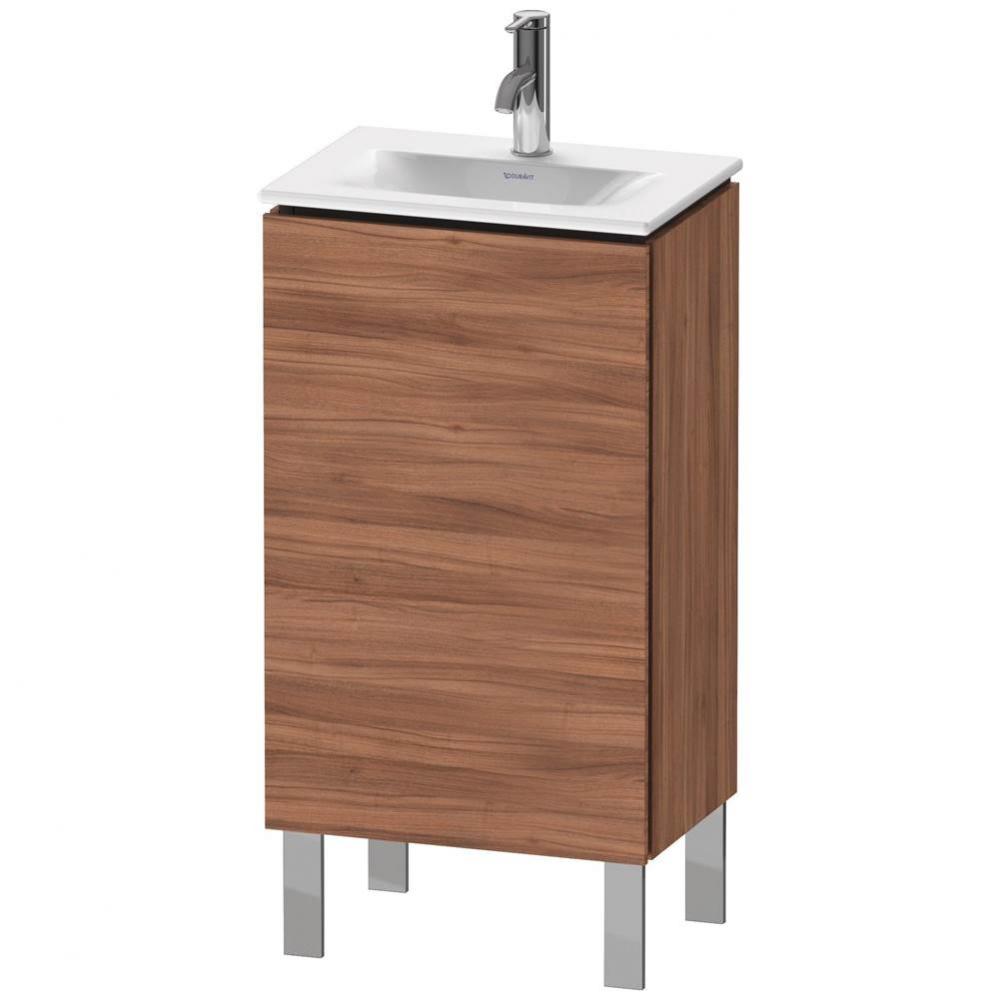 L-Cube One Door Floorstanding Vanity Unit Walnut