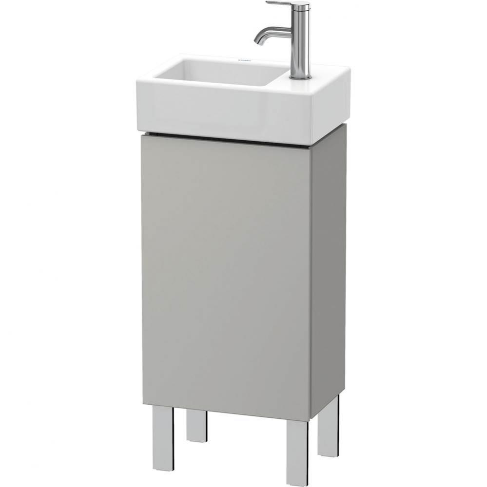 L-Cube One Door Floorstanding Vanity Unit Concrete Gray