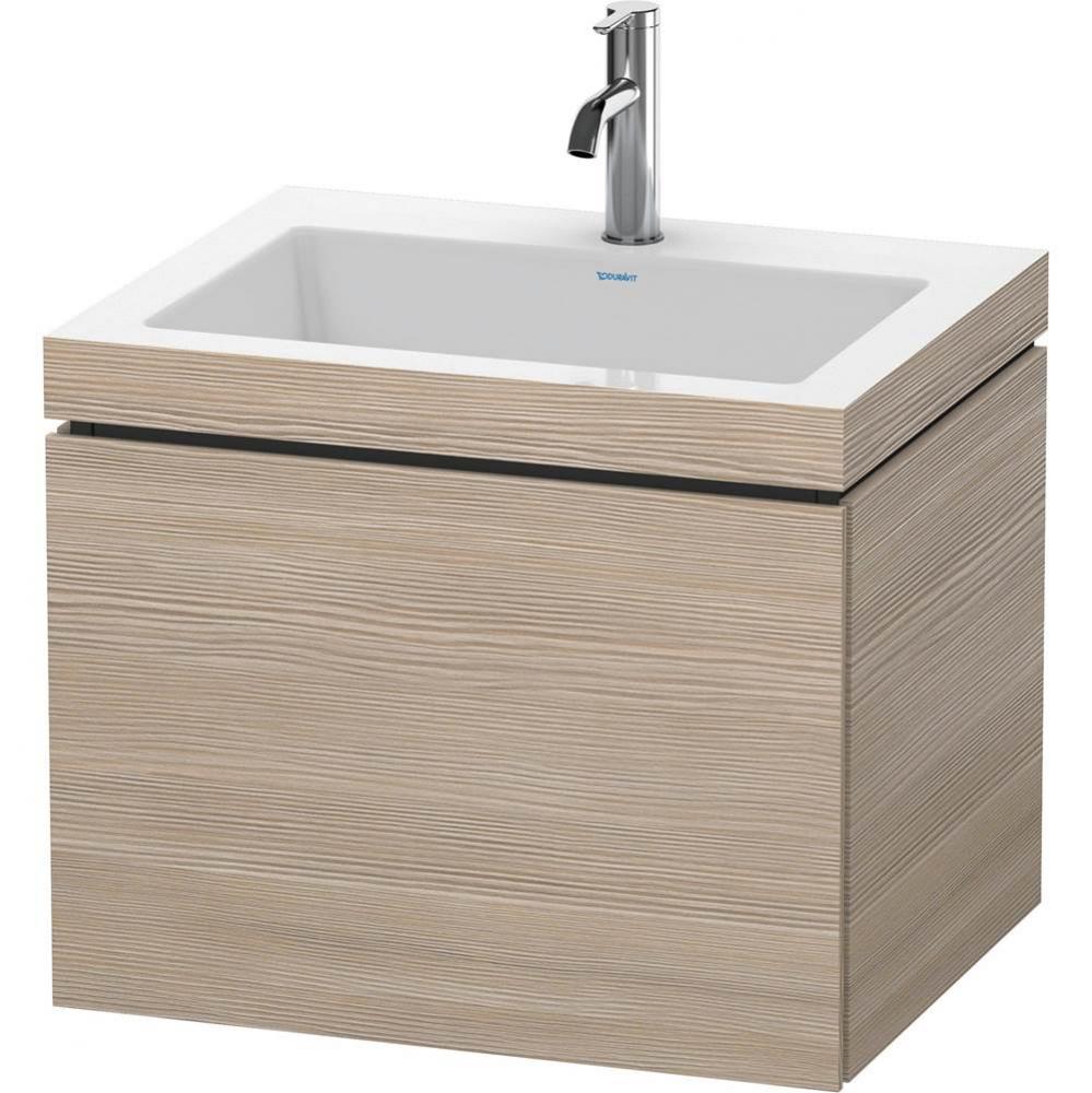 Duravit L-Cube C-Bonded Wall-Mounted Vanity  Pine Silver