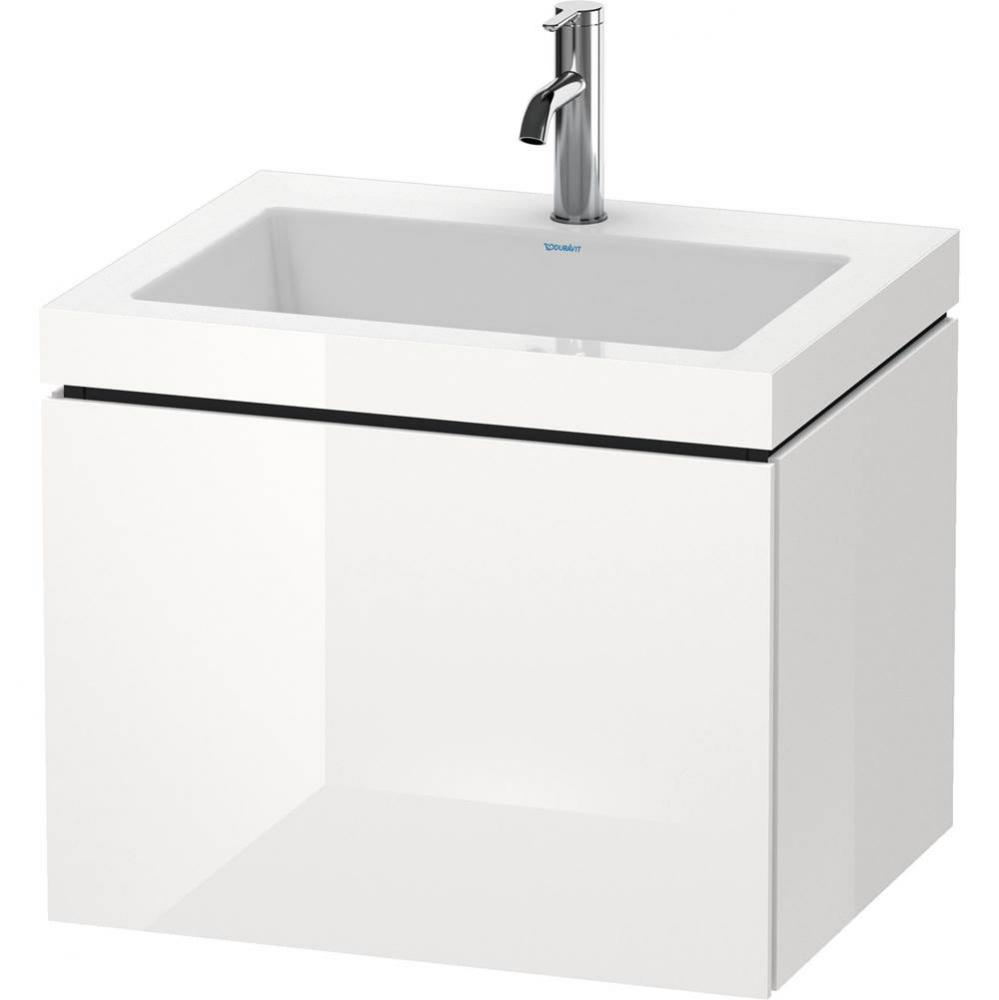 Duravit L-Cube C-Bonded Wall-Mounted Vanity  Pine Silver