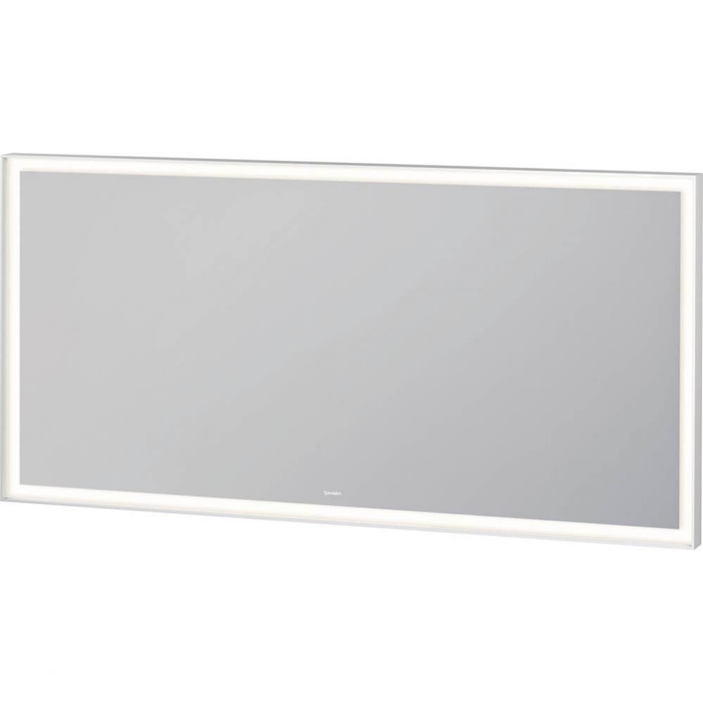 Duravit L-Cube Sensor Control LED Mirror in Aluminum, 3500K