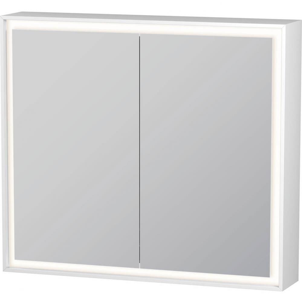 Duravit L-Cube 31 1/2'' x27 1/2'' 1 Left 1 Right Hinge 2 Door LED Rectangular