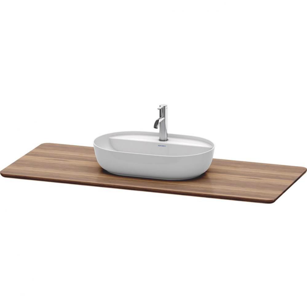 Luv Console with One Sink Cut-Out American Walnut