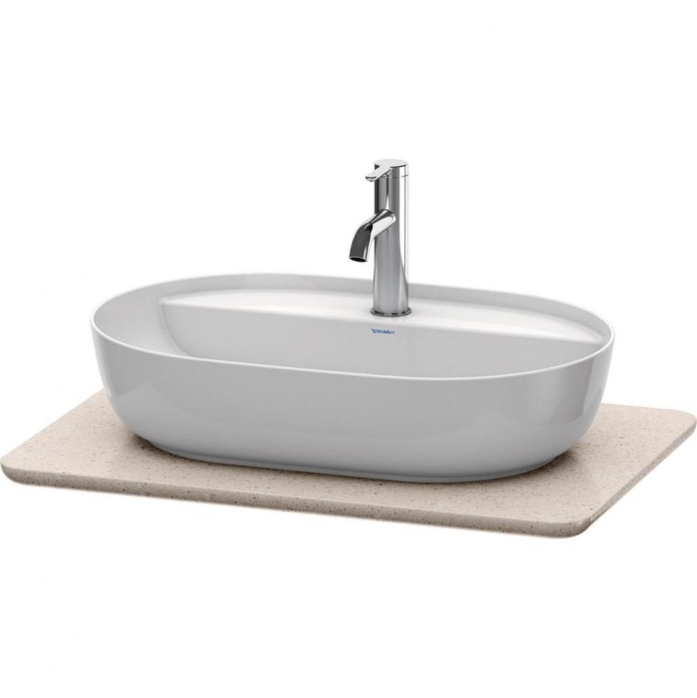 Luv Console with One Sink Cut-Out Sand