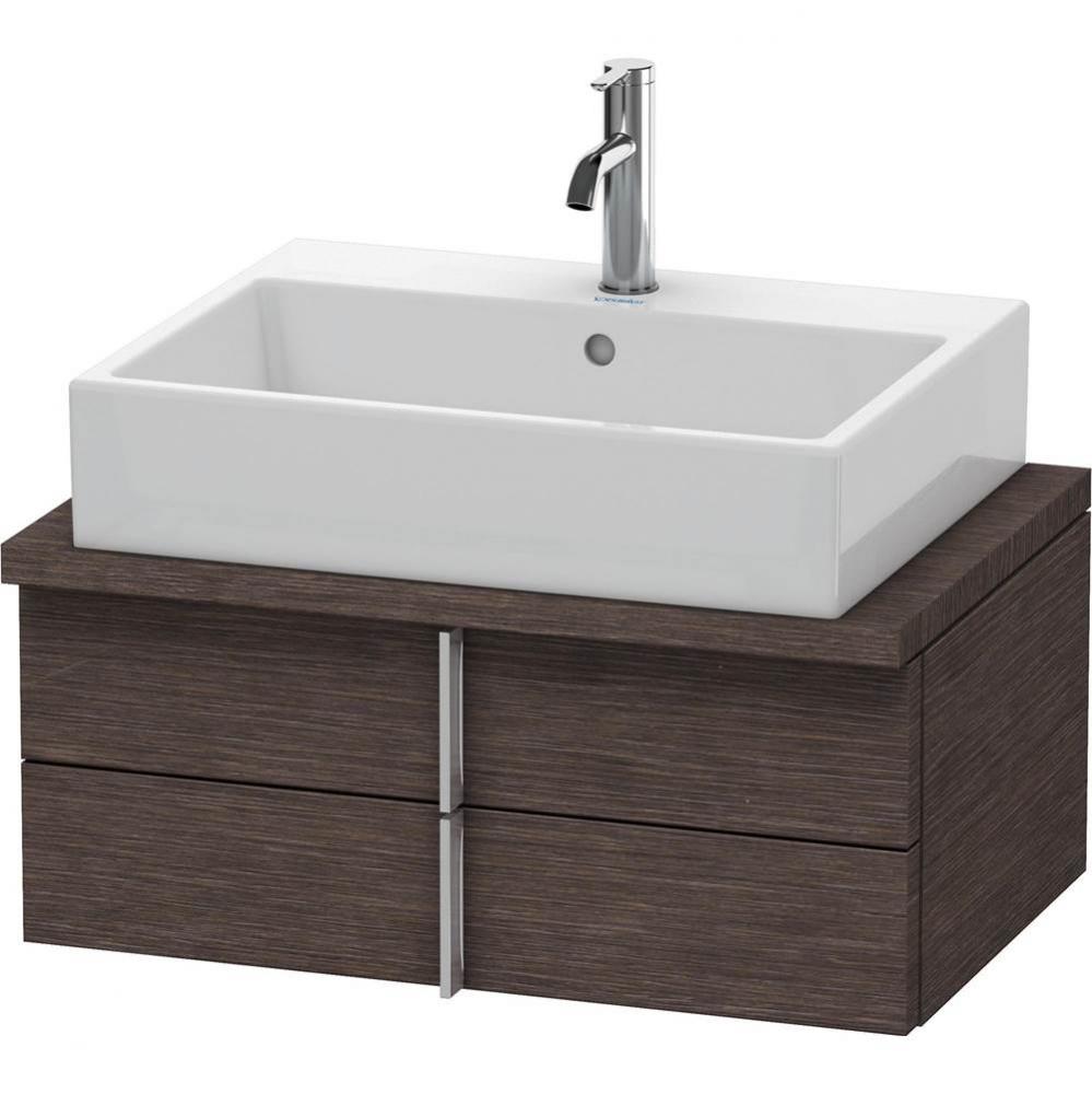 Duravit Vero Two Drawer Vanity Unit For Console Dark Brushed Oak