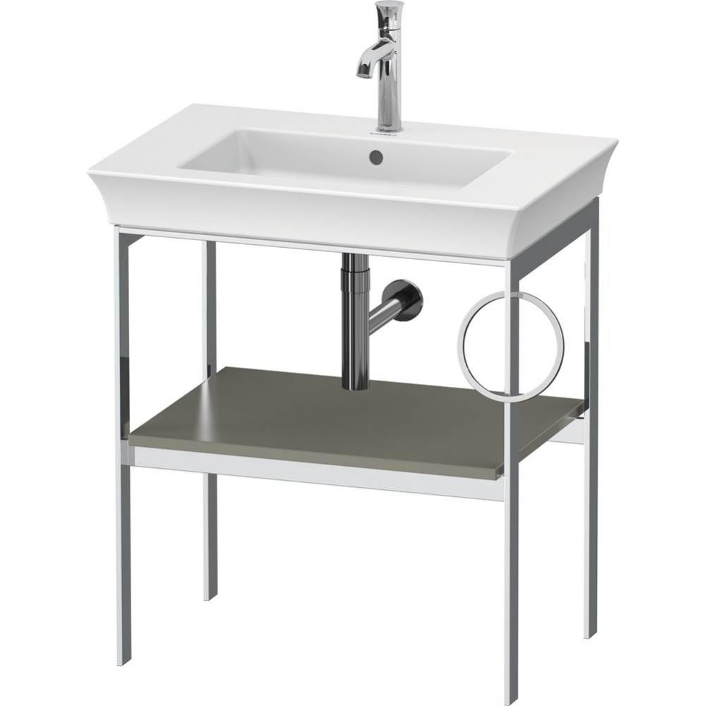 Duravit White Tulip 26 7/8'' x 17 3/4'' Console in Satin Matte Stone Gray
