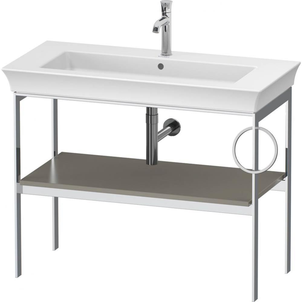 Duravit White Tulip 38 3/4'' x 17 3/4'' Console in Satin Matte Stone Gray