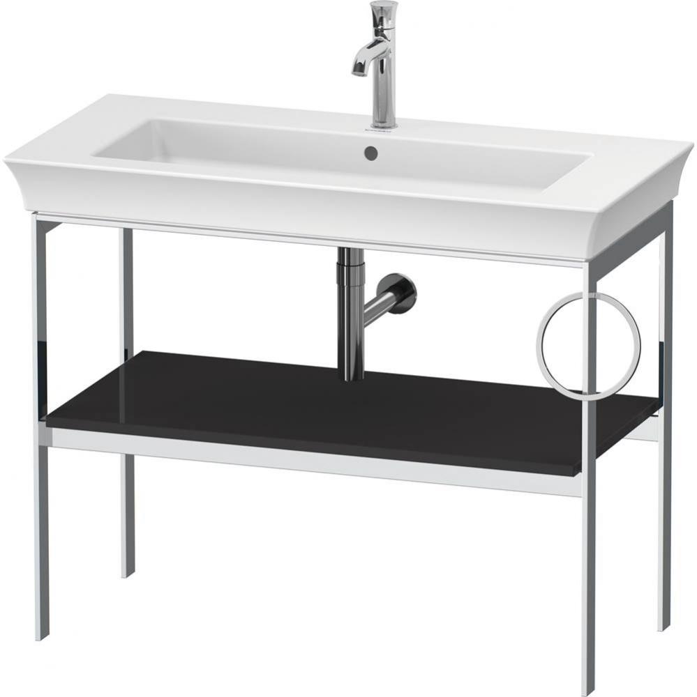Duravit White Tulip 38 3/4'' x 17 3/4'' Console in High Gloss Graphite