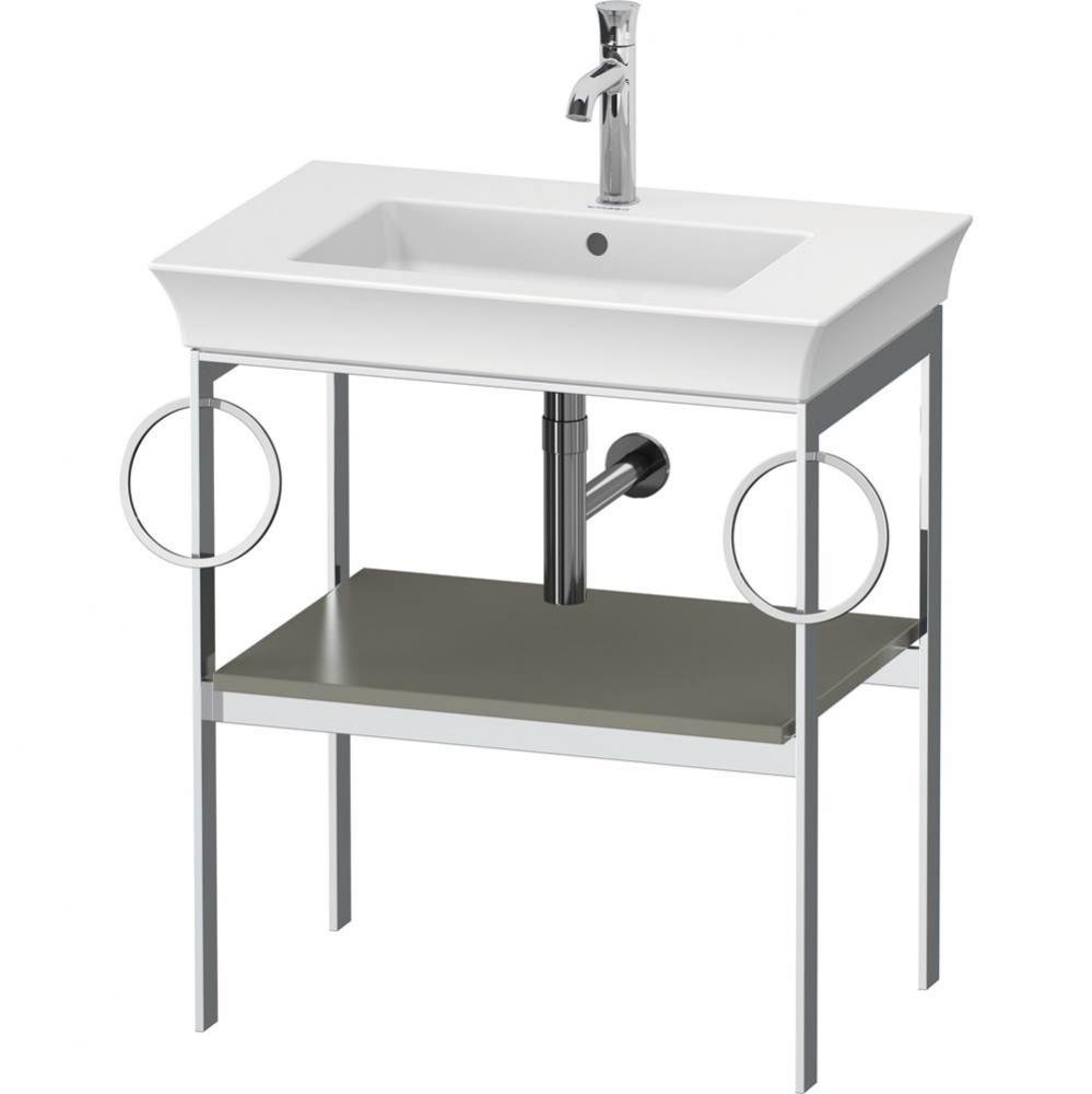 Duravit White Tulip 26 7/8'' x 17 3/4'' Console in Satin Matte Stone Gray