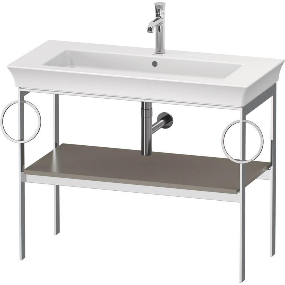 Duravit White Tulip 38 3/4'' x 17 3/4'' Console in Satin Matte Stone Gray