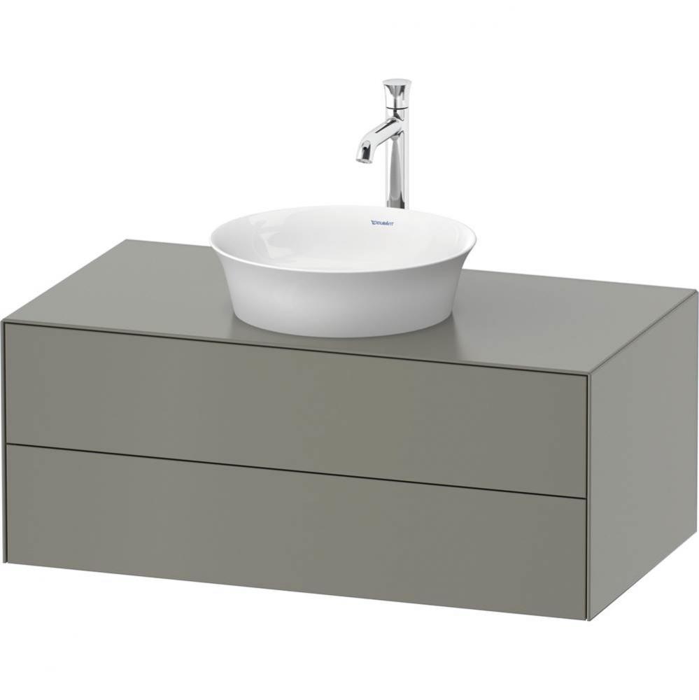 Duravit White Tulip 39 3/8'' Wall Mount Two Drawer Single Vanity Cabinet in Satin Matte