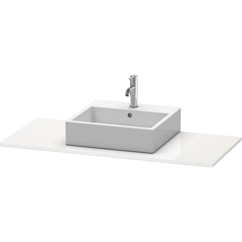 Duravit XSquare Console with One Sink Cut-Out White