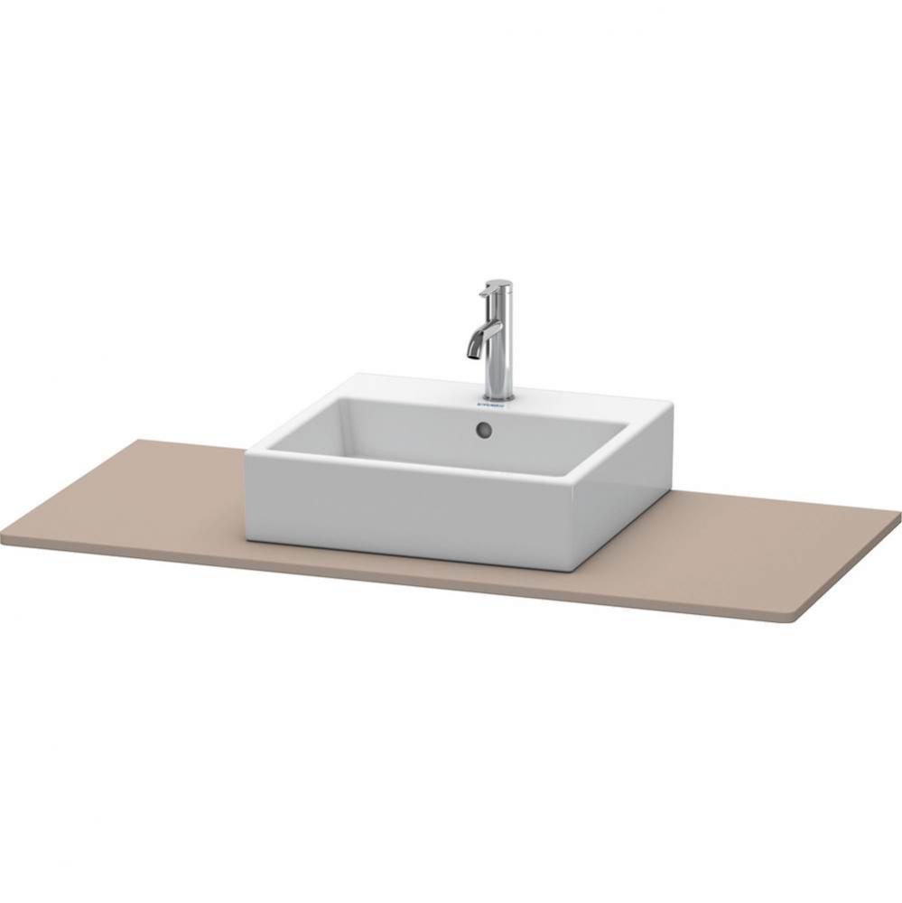 Duravit XSquare Console with One Sink Cut-Out Basalt