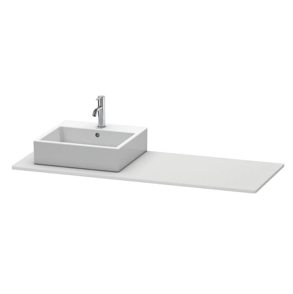 Duravit XSquare Console with One Sink Cut-Out White