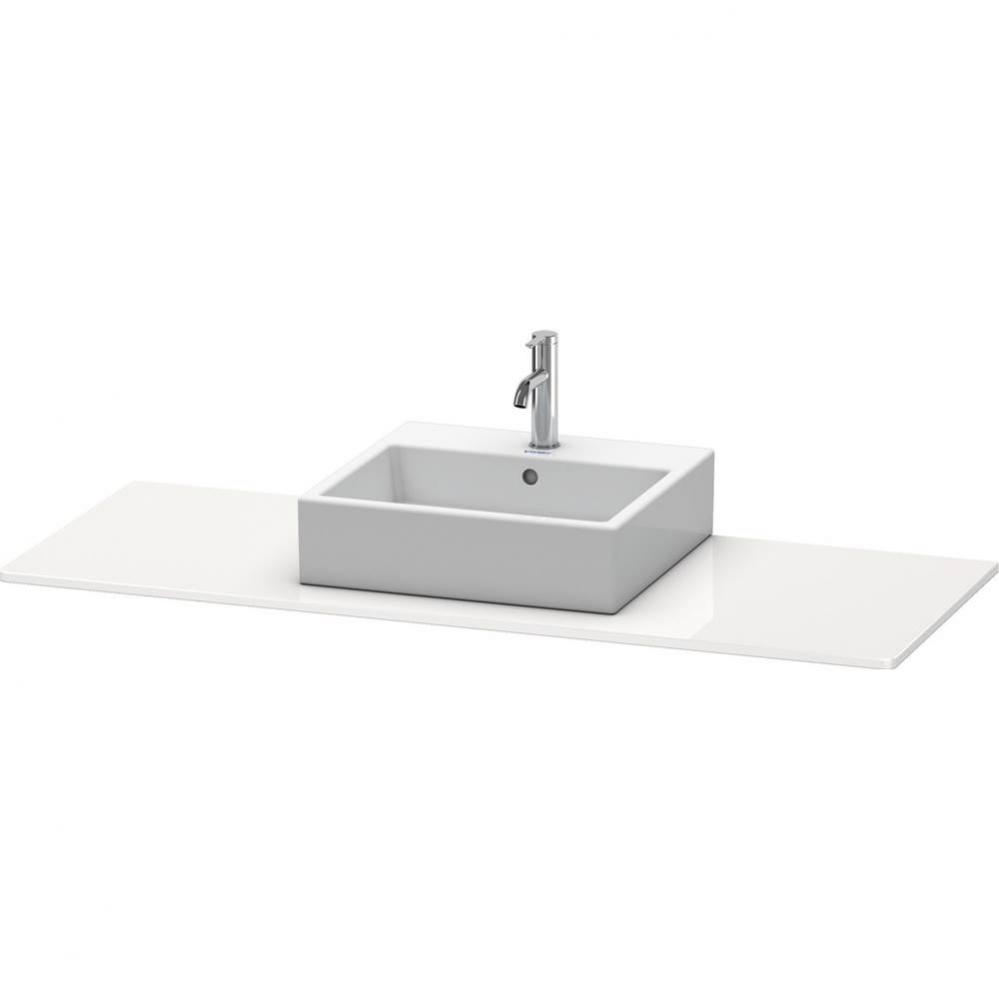 Duravit XSquare Console with One Sink Cut-Out White