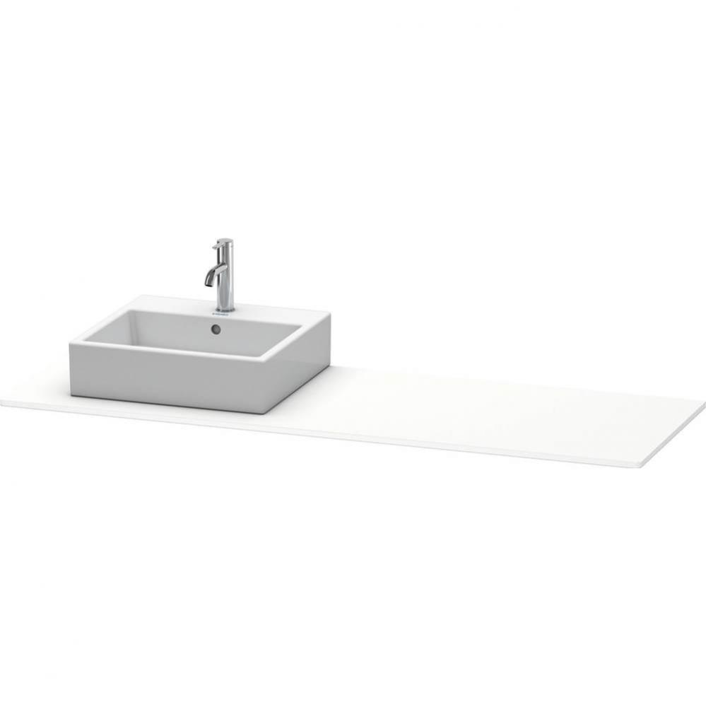 Duravit XSquare Console with One Sink Cut-Out White