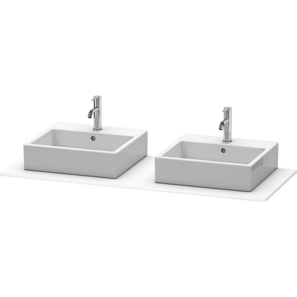 Duravit XSquare Console with Two Sink Cut-Outs White