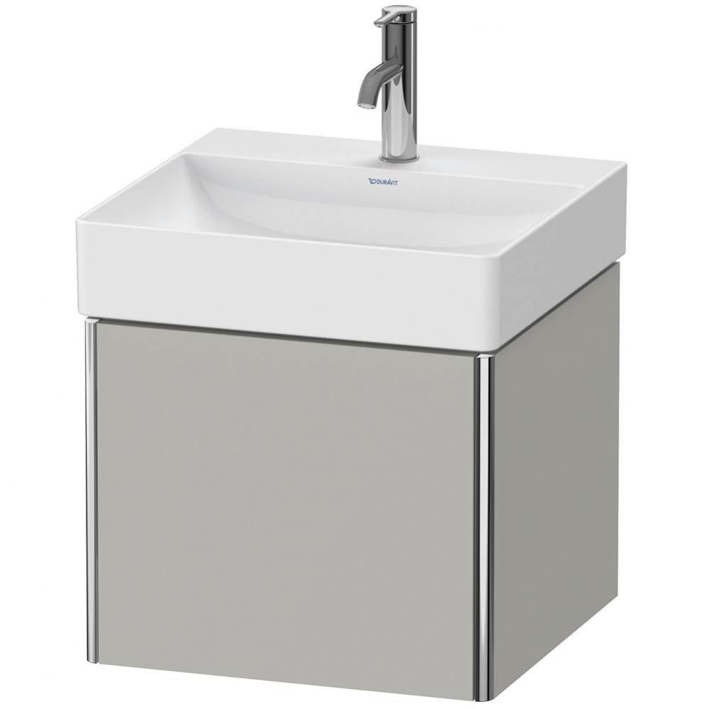 Duravit XSquare One Drawer Wall-Mount Vanity Unit Concrete Gray