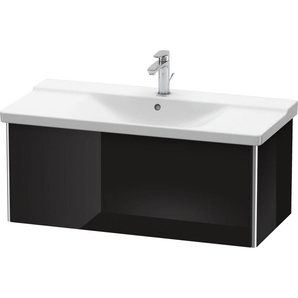 Duravit XSquare Vanity Unit Wall-Mounted  Black High Gloss