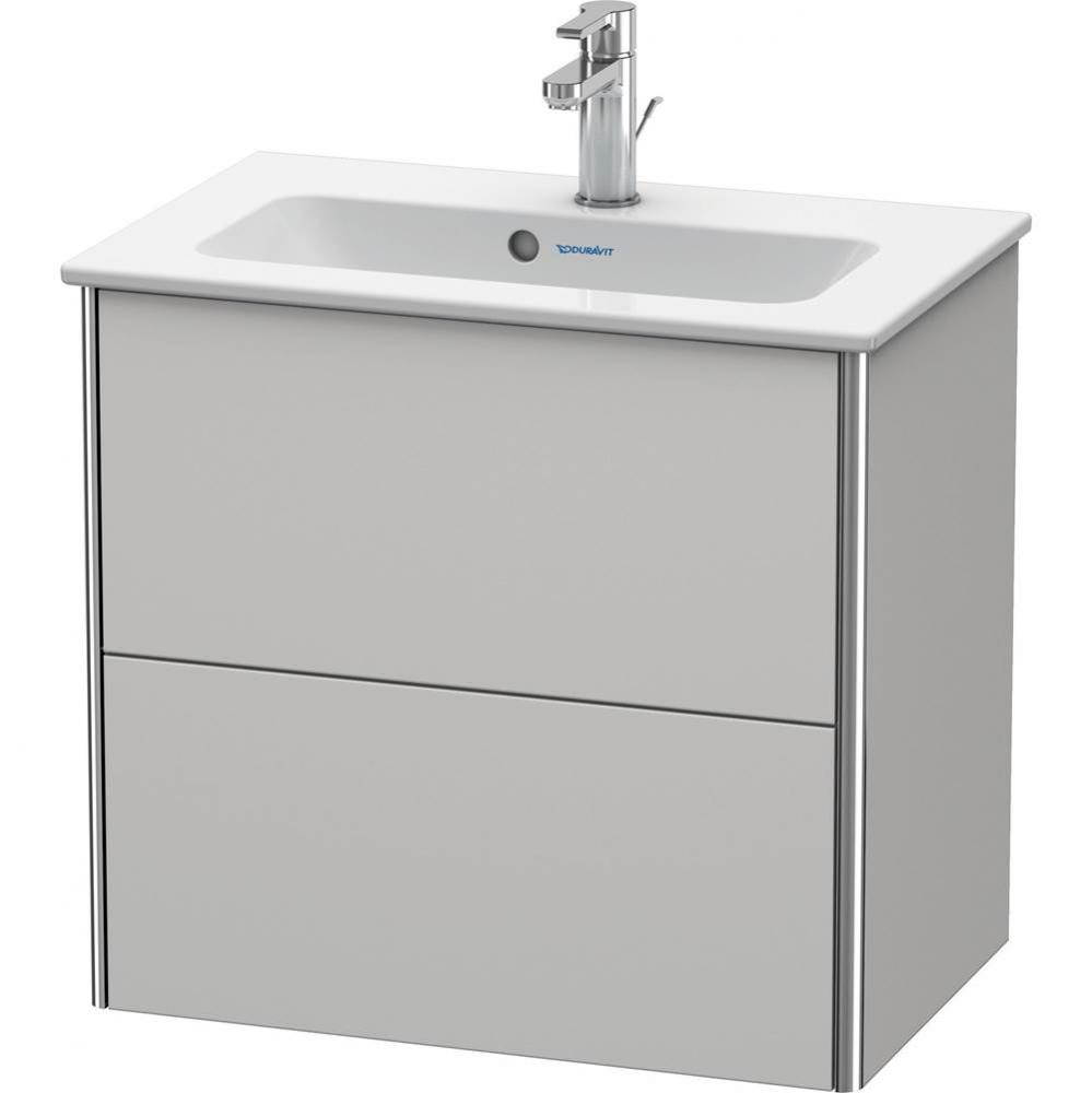 Duravit XSquare Two Drawer Wall-Mount Vanity Unit Nordic White