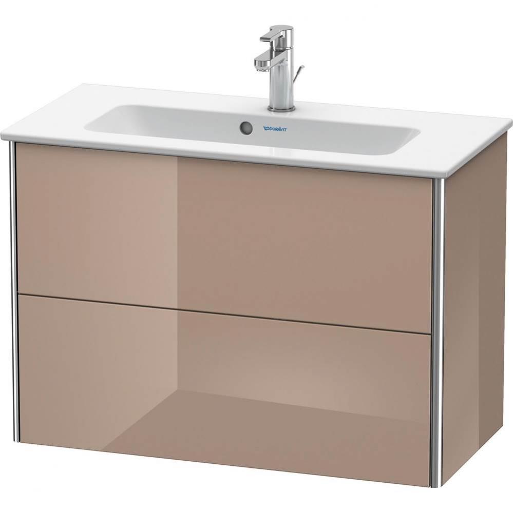 Duravit XSquare Two Drawer Wall-Mount Vanity Unit Cappuccino