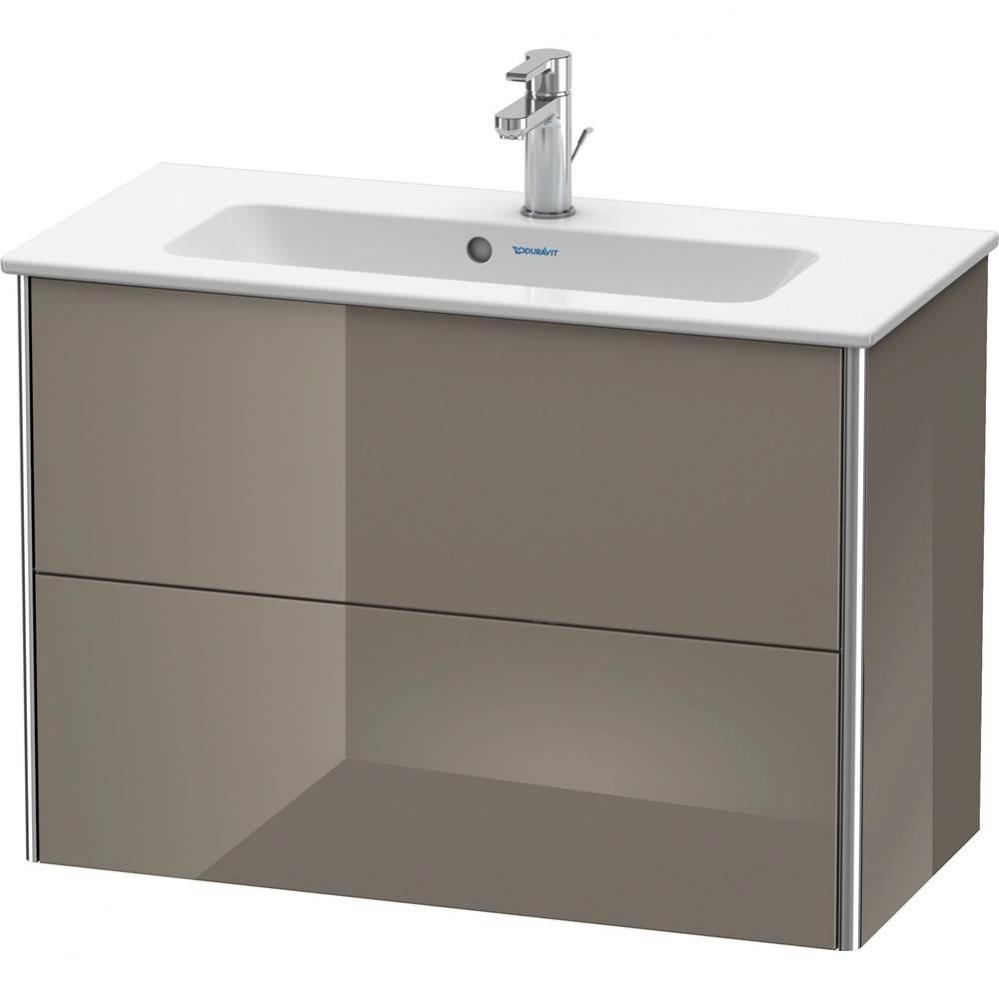 Duravit XSquare Two Drawer Wall-Mount Vanity Unit Flannel Gray