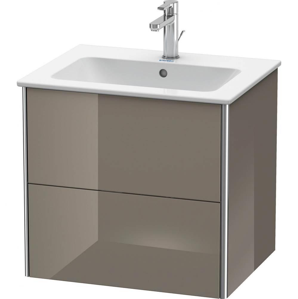 Duravit XSquare Two Drawer Wall-Mount Vanity Unit Flannel Gray