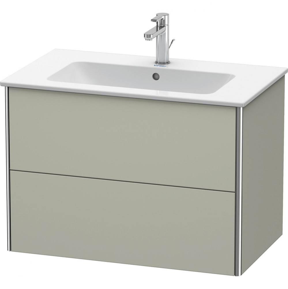 Duravit XSquare Two Drawer Wall-Mount Vanity Unit Taupe