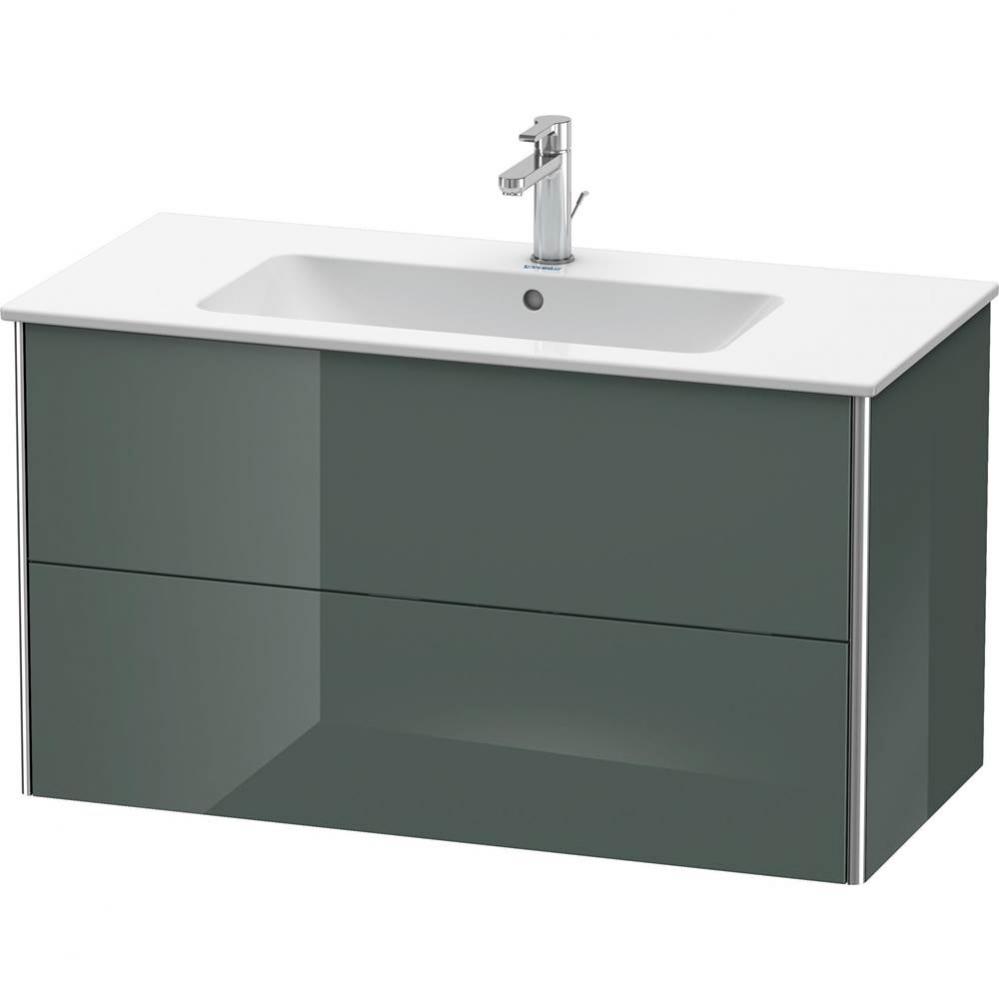 Duravit XSquare Two Drawer Wall-Mount Vanity Unit Dolomite Gray