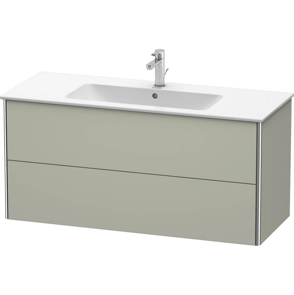 Duravit XSquare Two Drawer Wall-Mount Vanity Unit Taupe