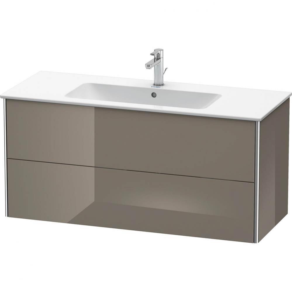 Duravit XSquare Two Drawer Wall-Mount Vanity Unit Flannel Gray