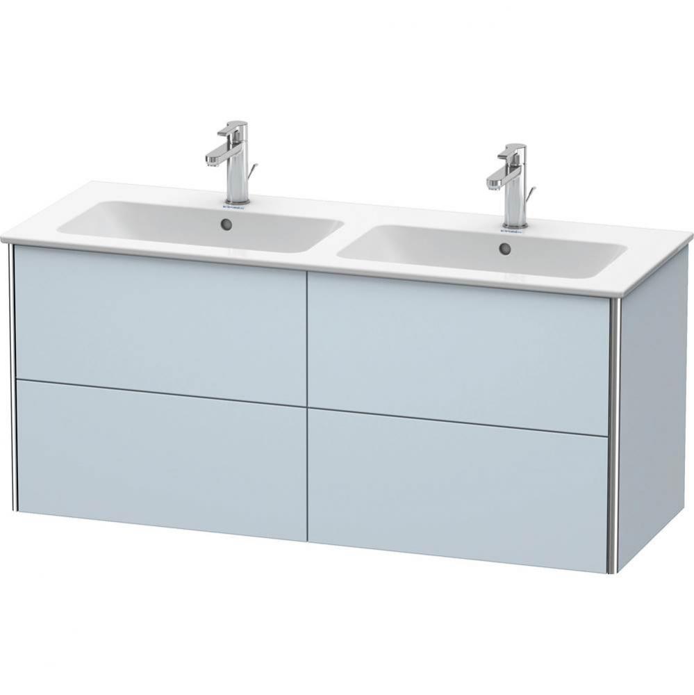 Duravit XSquare Four Drawer Wall-Mount Vanity Unit Light Blue