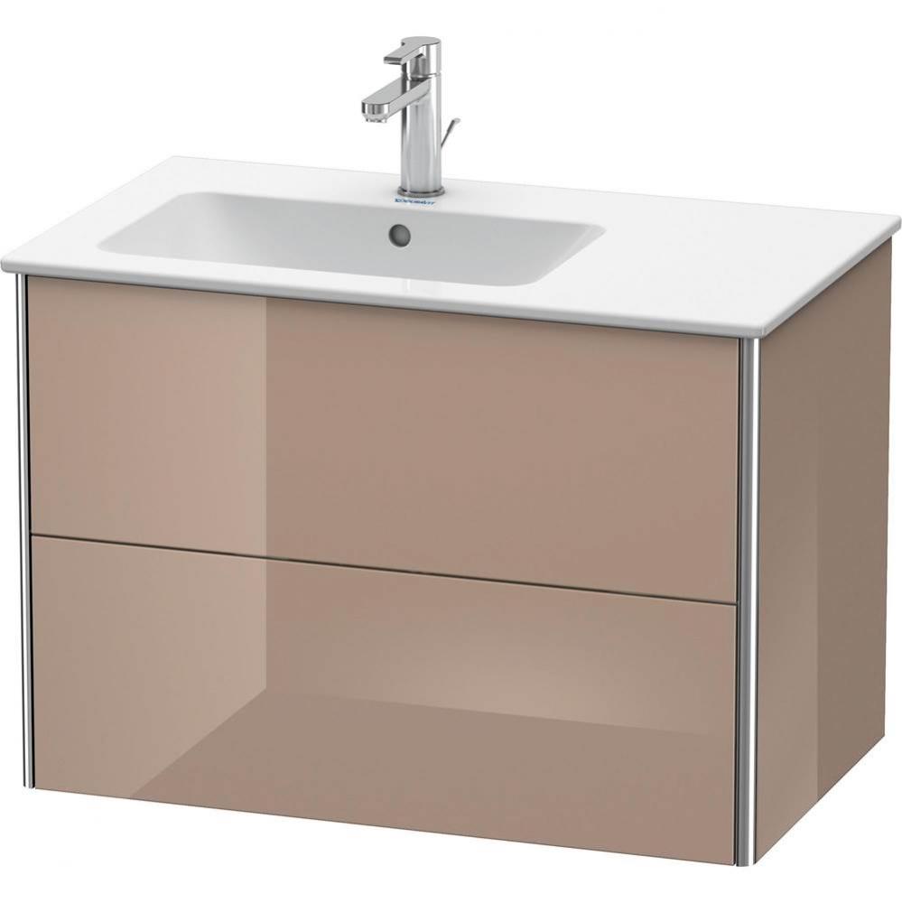 Duravit XSquare Two Drawer Wall-Mount Vanity Unit Cappuccino