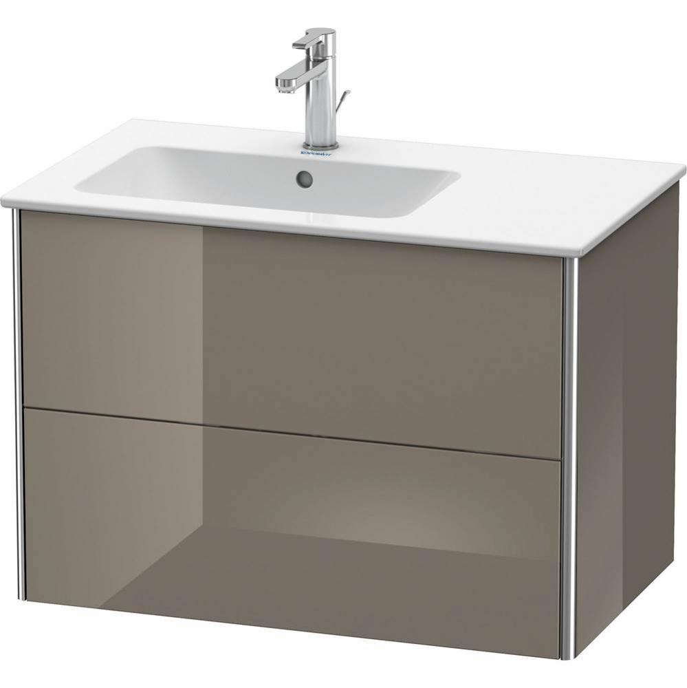 Duravit XSquare Two Drawer Wall-Mount Vanity Unit Flannel Gray