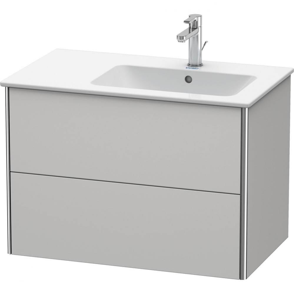 Duravit XSquare Two Drawer Wall-Mount Vanity Unit Nordic White