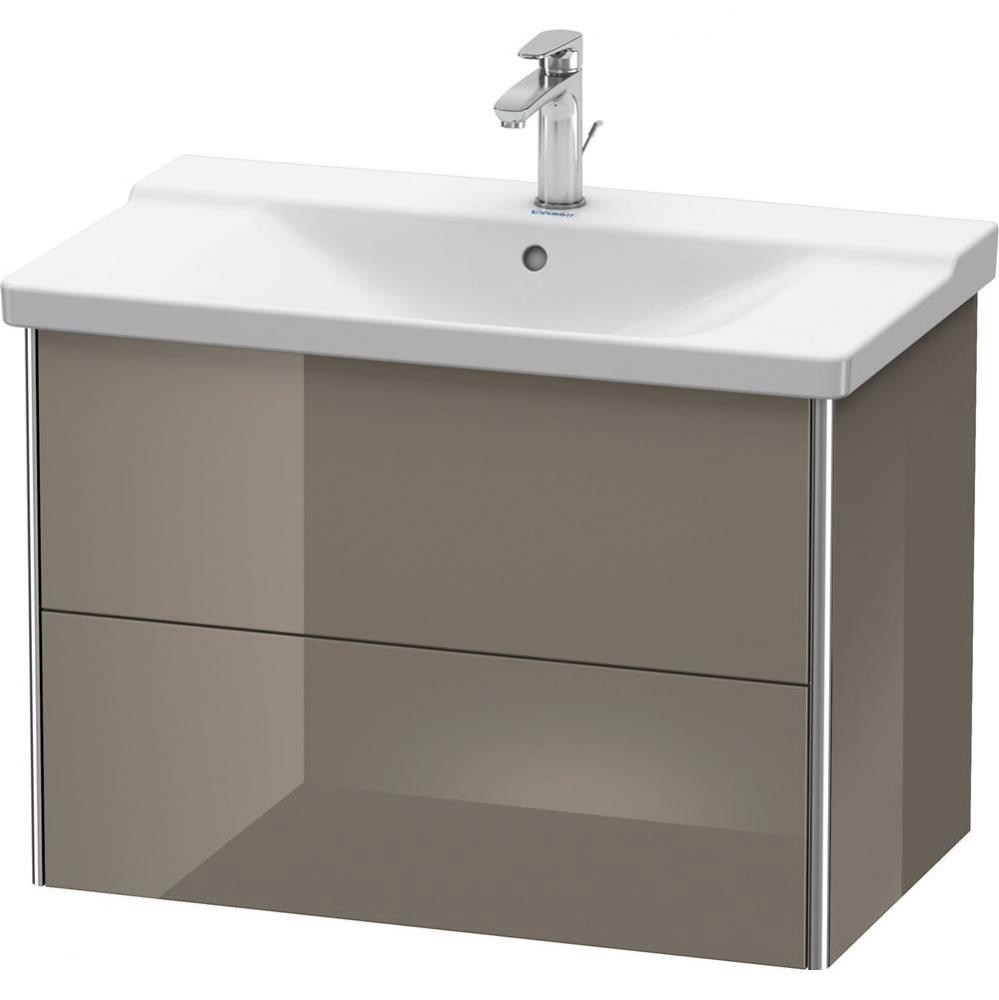 Duravit XSquare Vanity Unit Wall-Mounted  Flannel Gray High Gloss