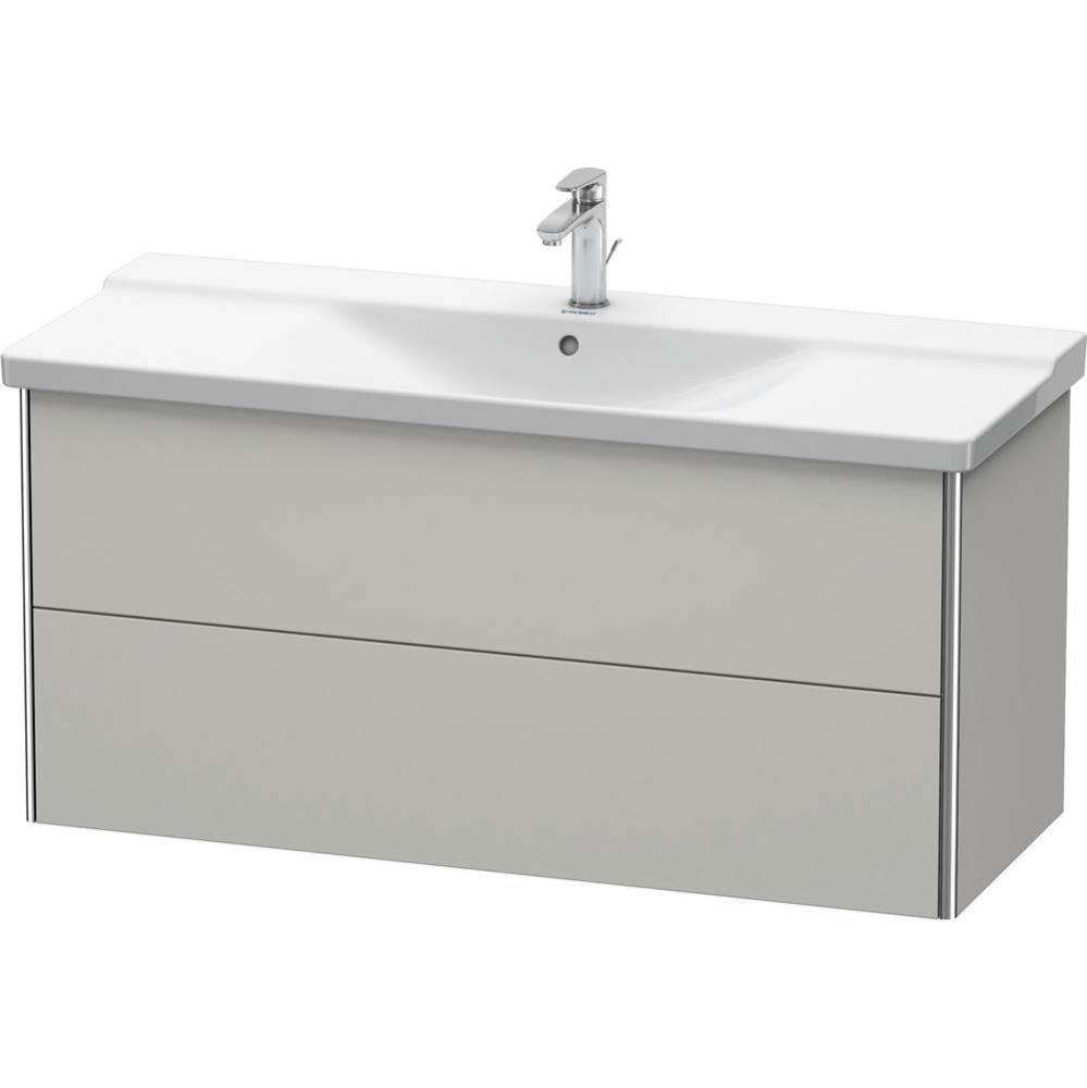 Duravit XSquare Vanity Unit Wall-Mounted  Concrete Gray Matte