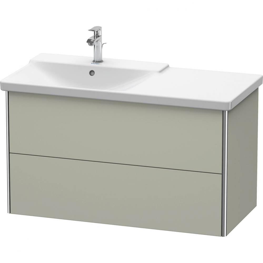 Duravit XSquare Vanity Unit Wall-Mounted  Taupe Satin Matte