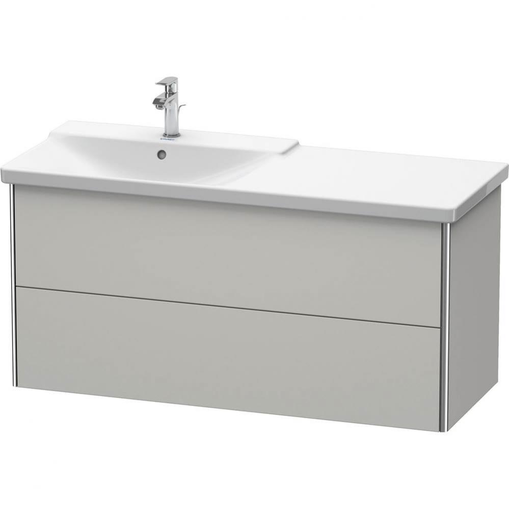 Duravit XSquare Vanity Unit Wall-Mounted  Concrete Gray Matte