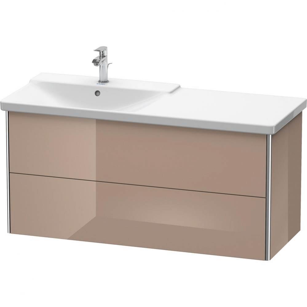 Duravit XSquare Vanity Unit Wall-Mounted  Cappuccino High Gloss