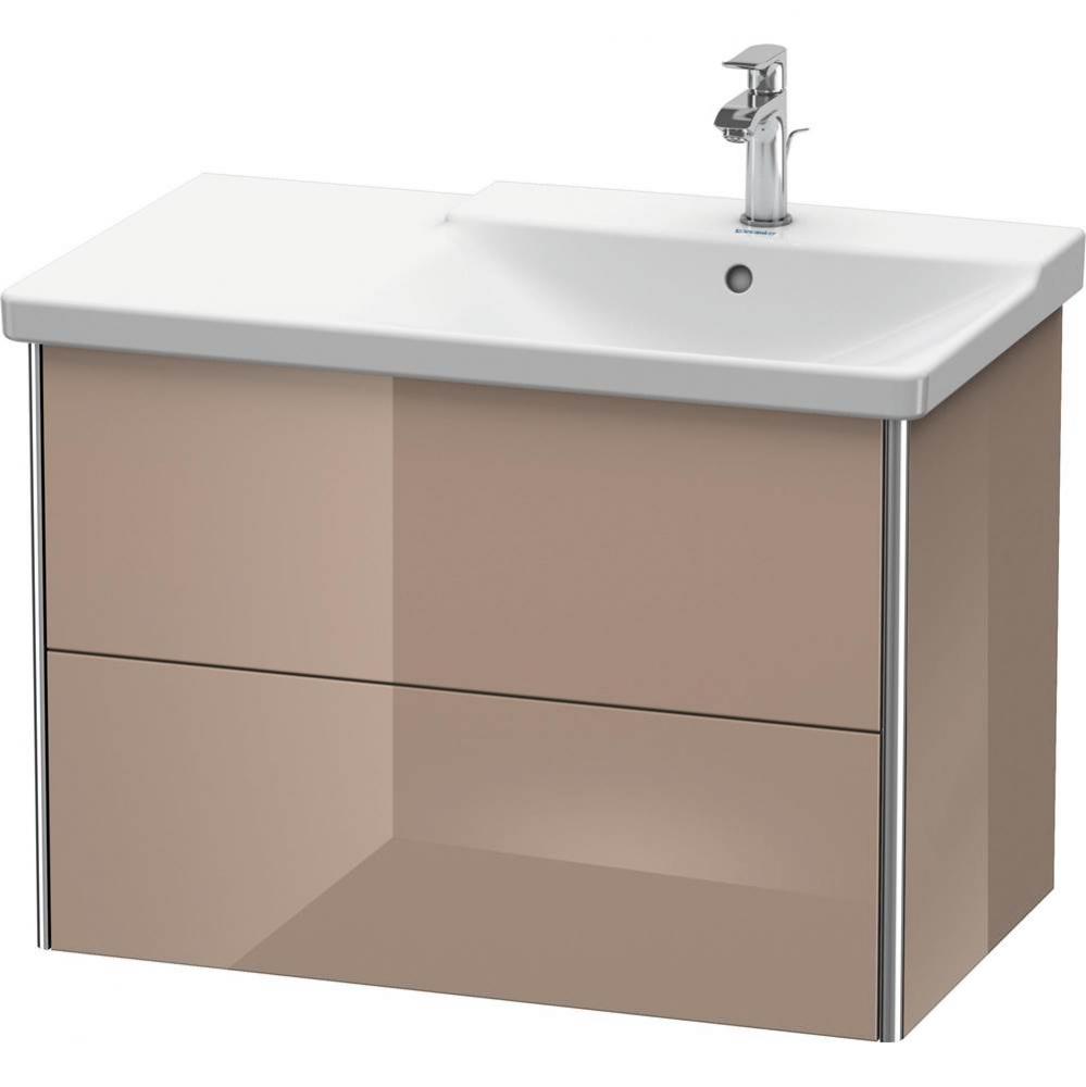 Duravit XSquare Vanity Unit Wall-Mounted  Cappuccino High Gloss