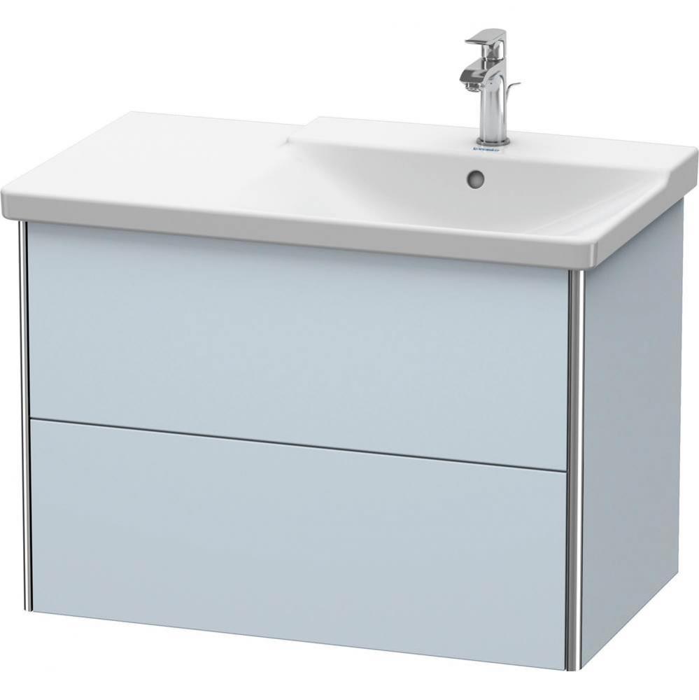 Duravit XSquare Vanity Unit Wall-Mounted  Light Blue Satin Matte