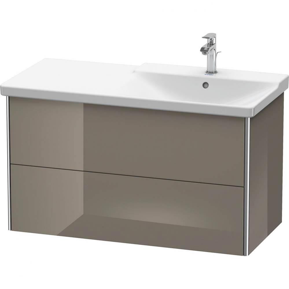 Duravit XSquare Vanity Unit Wall-Mounted  Flannel Gray High Gloss