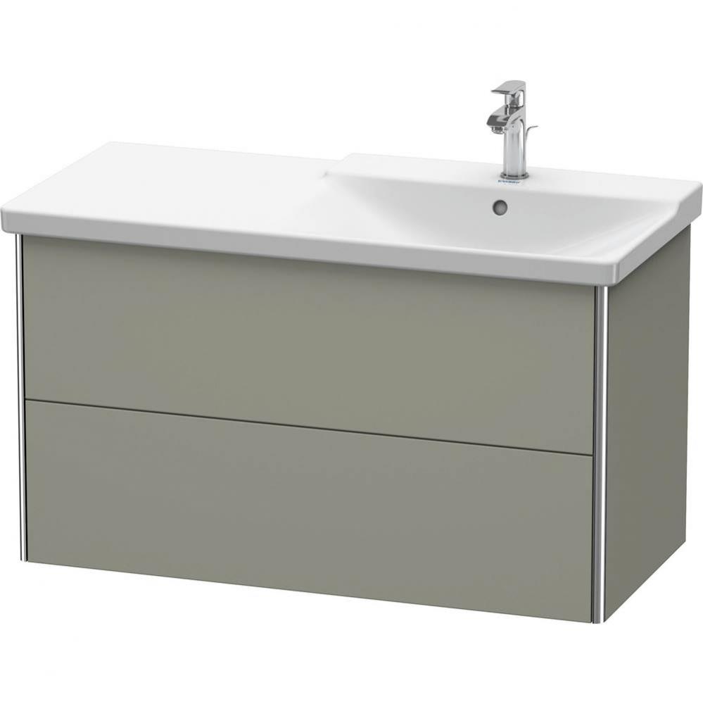 Duravit XSquare Vanity Unit Wall-Mounted  Stone Gray Satin Matte