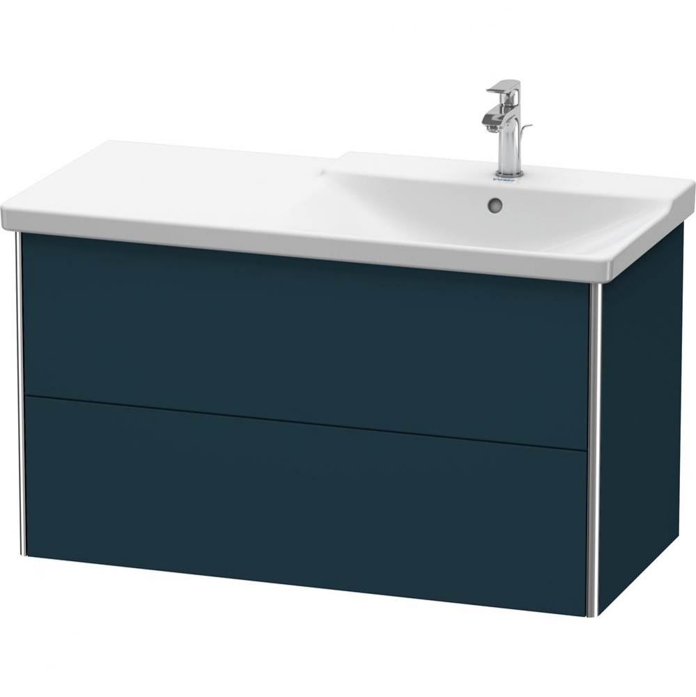 Duravit XSquare Vanity Unit Wall-Mounted  Night Blue Satin Matte