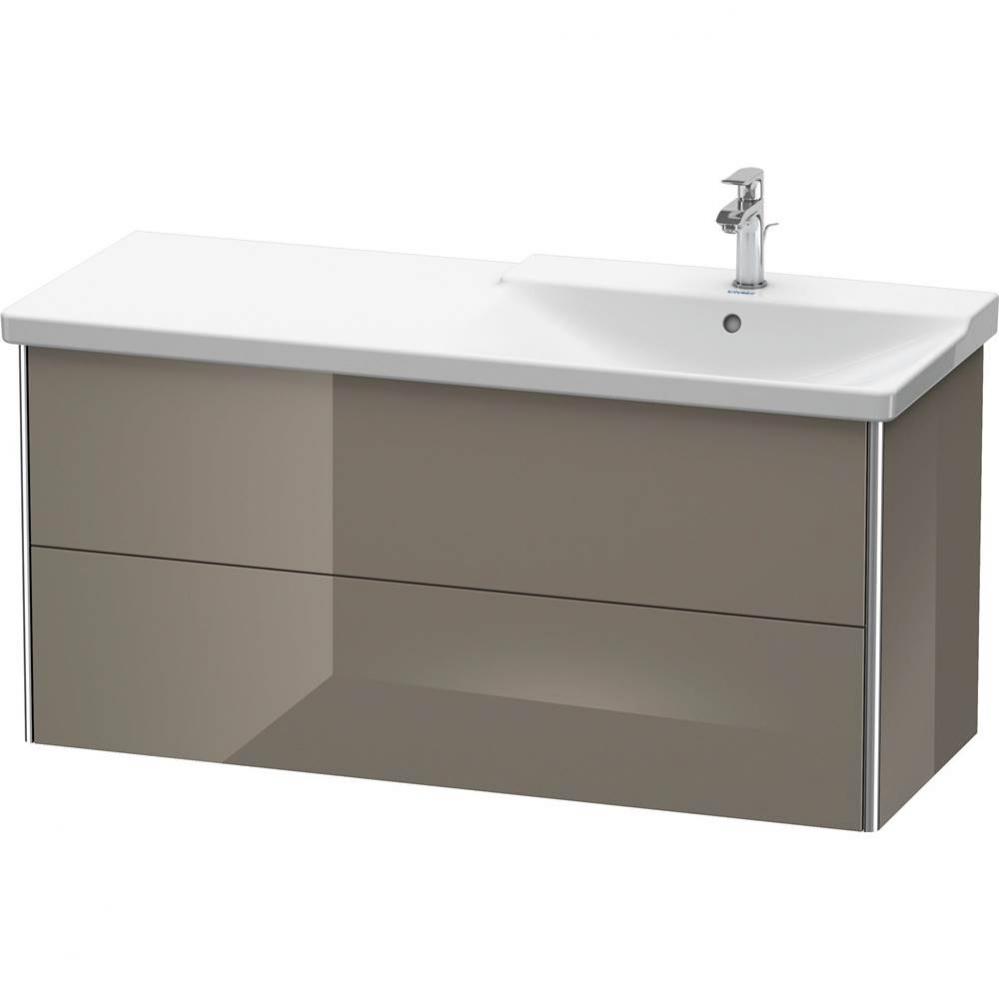 Duravit XSquare Vanity Unit Wall-Mounted  Flannel Gray High Gloss